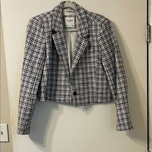 Abercrombie and Fitch tweed Checkered Blazer